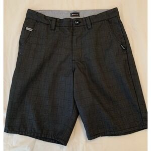 MATIX Gray Black Plaid Palmer Golf Shorts Men's 30 Chino Style (32x10 fit)